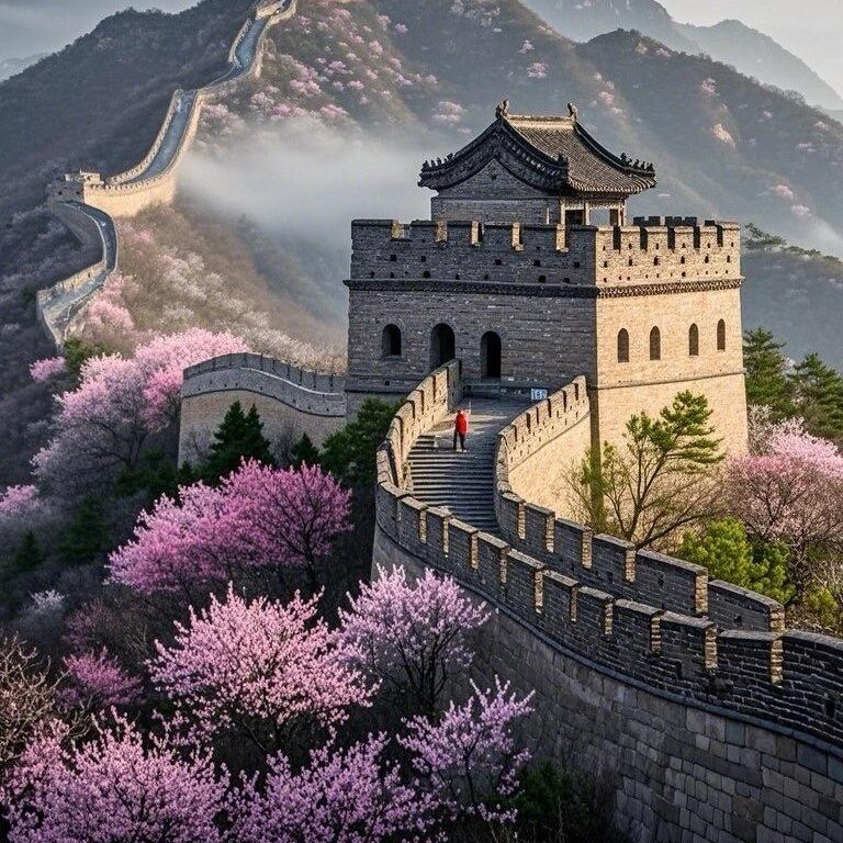 The Great Wall in spring