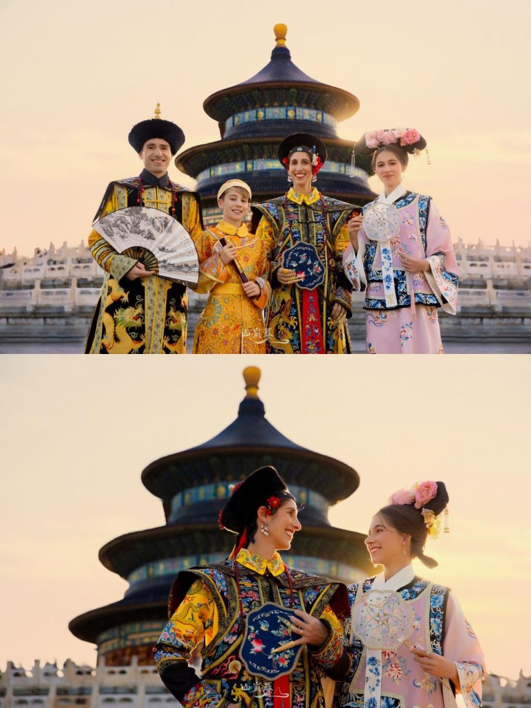 Student Visitors in Temple of Heaven, Beijing