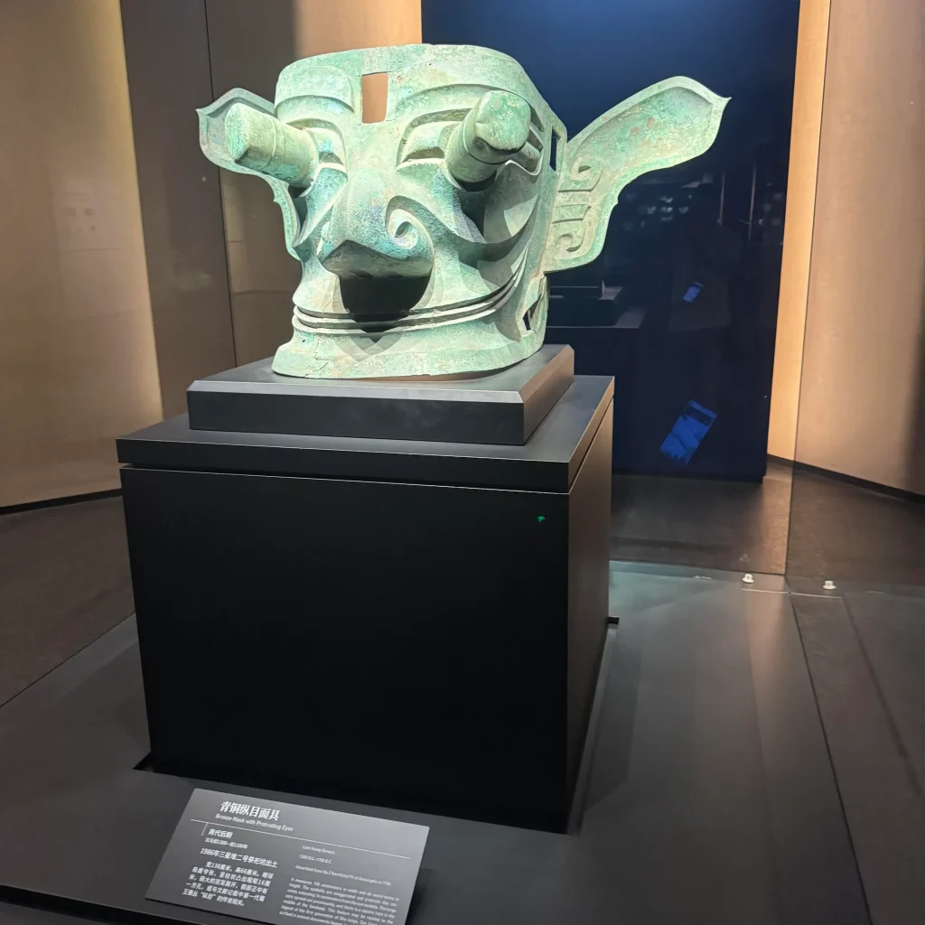 Protruding-Eye Bronze Masks