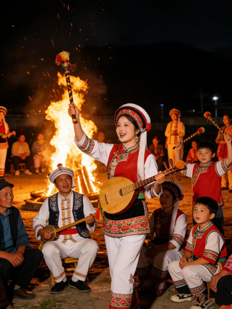 Bai ethnic group Rao Sanhui