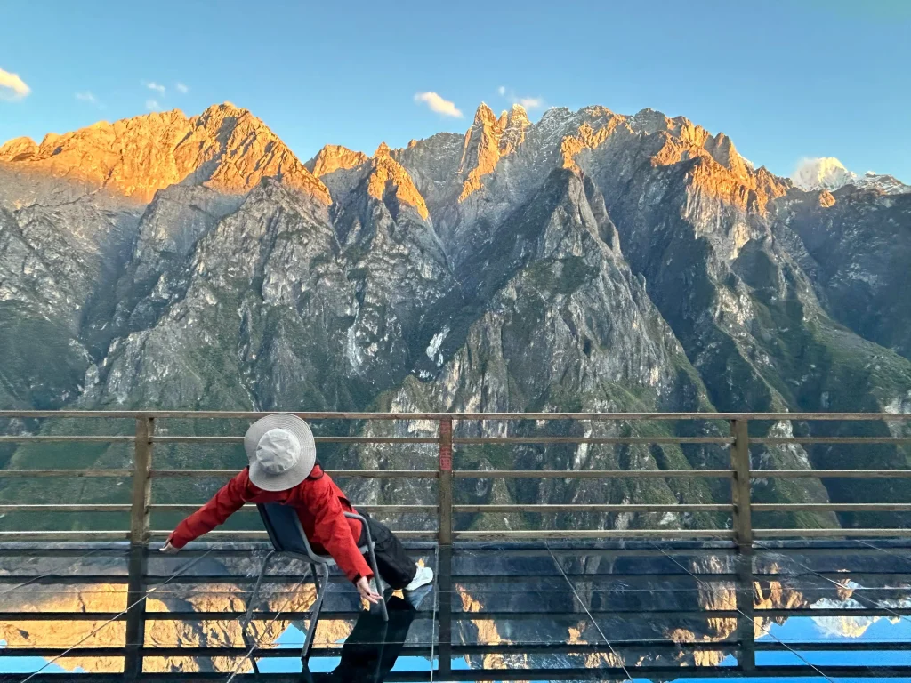 Sunset view from Halfway Guesthouse terrace