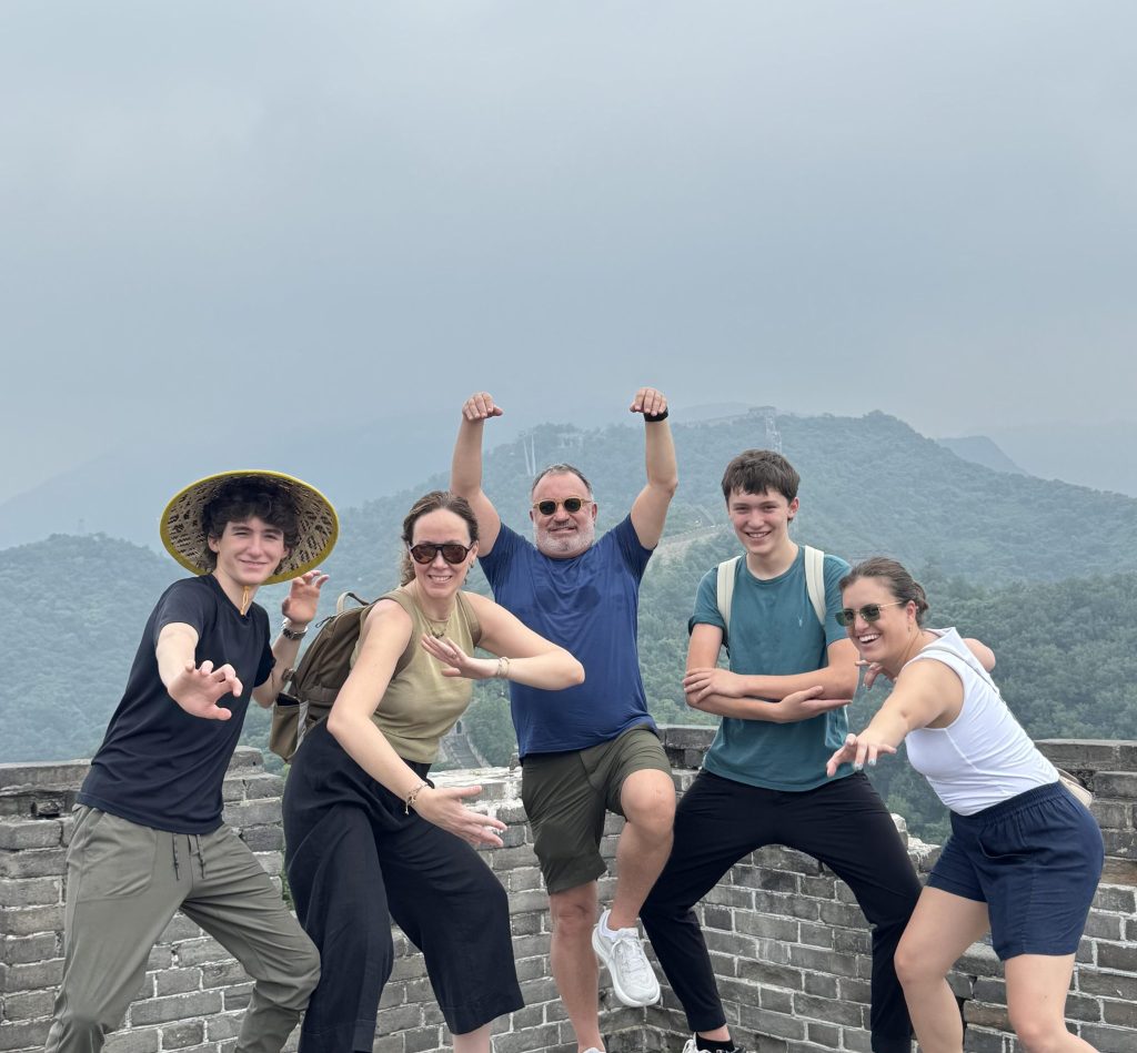 Tourists at the Great Wall